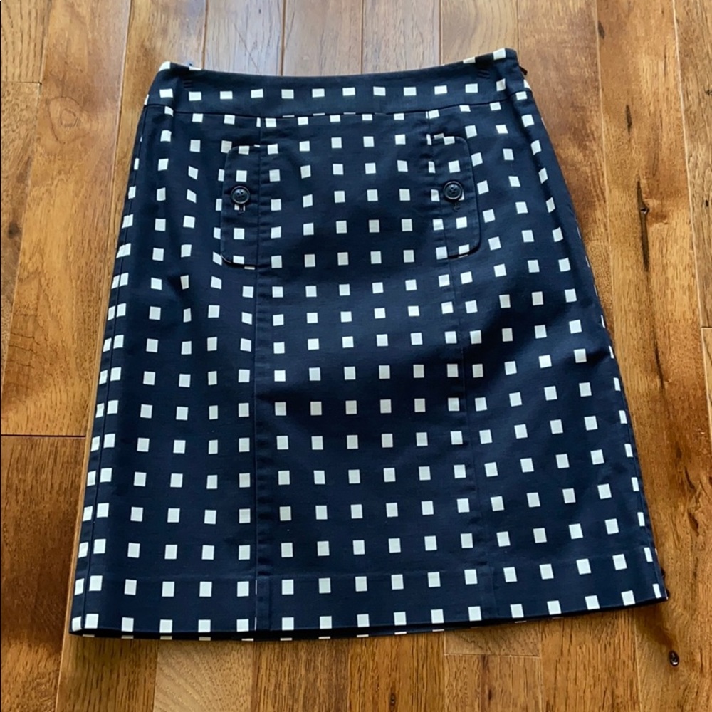 Navy print Skirt